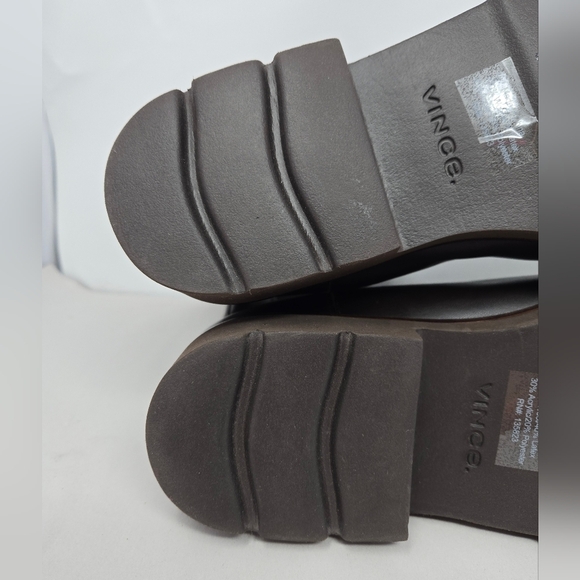 Vince Ryder Womens Water Resistant Bootie Sz 9M Chelsea Chocolate Brown Leather - Picture 6 of 10